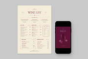 Restaurant Wine List Template, a Flyer Template by BrandPacks (Thumbnail 2 of 5)