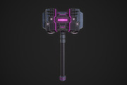 Cyberpunk Hammer, an Object 3D Model by Midgardians (Thumbnail 7 of 10)