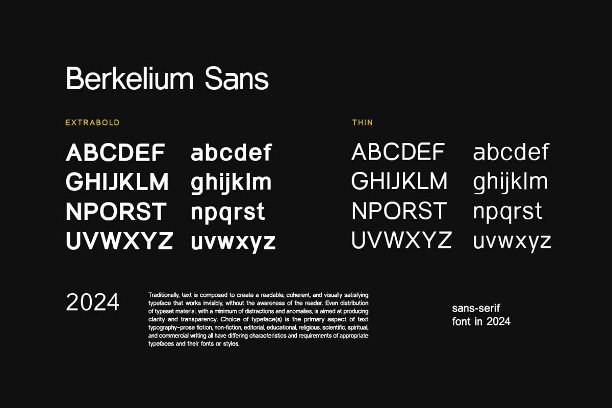 Berkelium Sans Modern Sans Serif, a Sans Serif Font by UICreative (Photo 6 of 13)