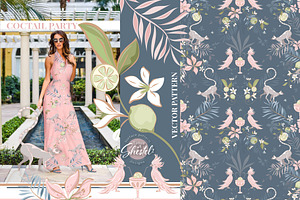 Cocktail Party Vector set, a Pattern Graphic by Green home