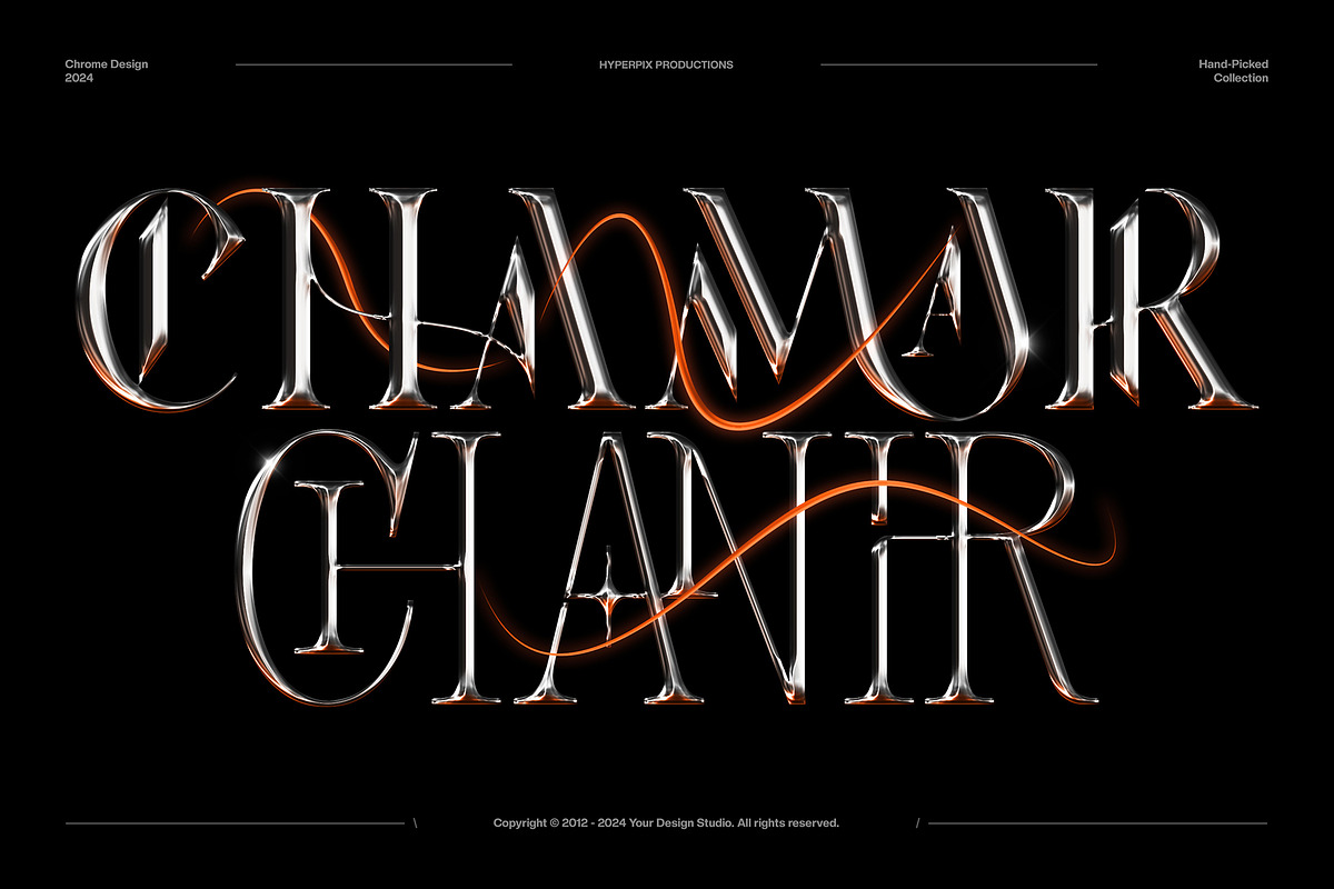 Chrome Text Effects Bundle 02, a Layer Style Add-On by Hyperpix Productions (Photo 12 of 48)