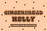 Gingerbread Nelly - A Christmas Font, a Handwritten Font by Freeling Design House (Thumbnail 1 of 5)