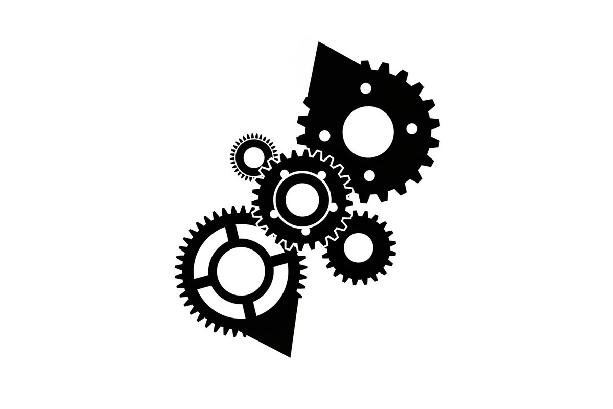 Gear & Cogwheel Silhouette Vector Bu, an Illustration by jahid234 (Photo 30 of 51)