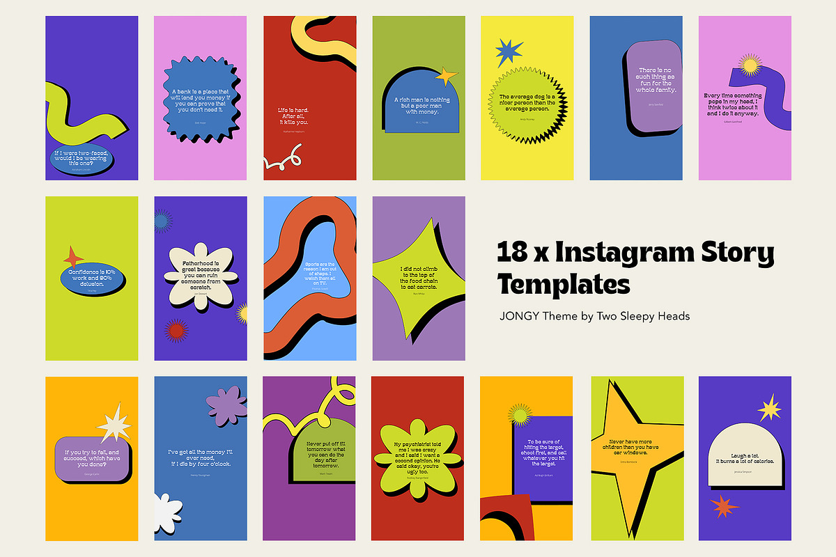 JONGY Template | Canva Insta Story, a Social Media Template by Two Sleepy Heads Studio (Photo 2 of 4)