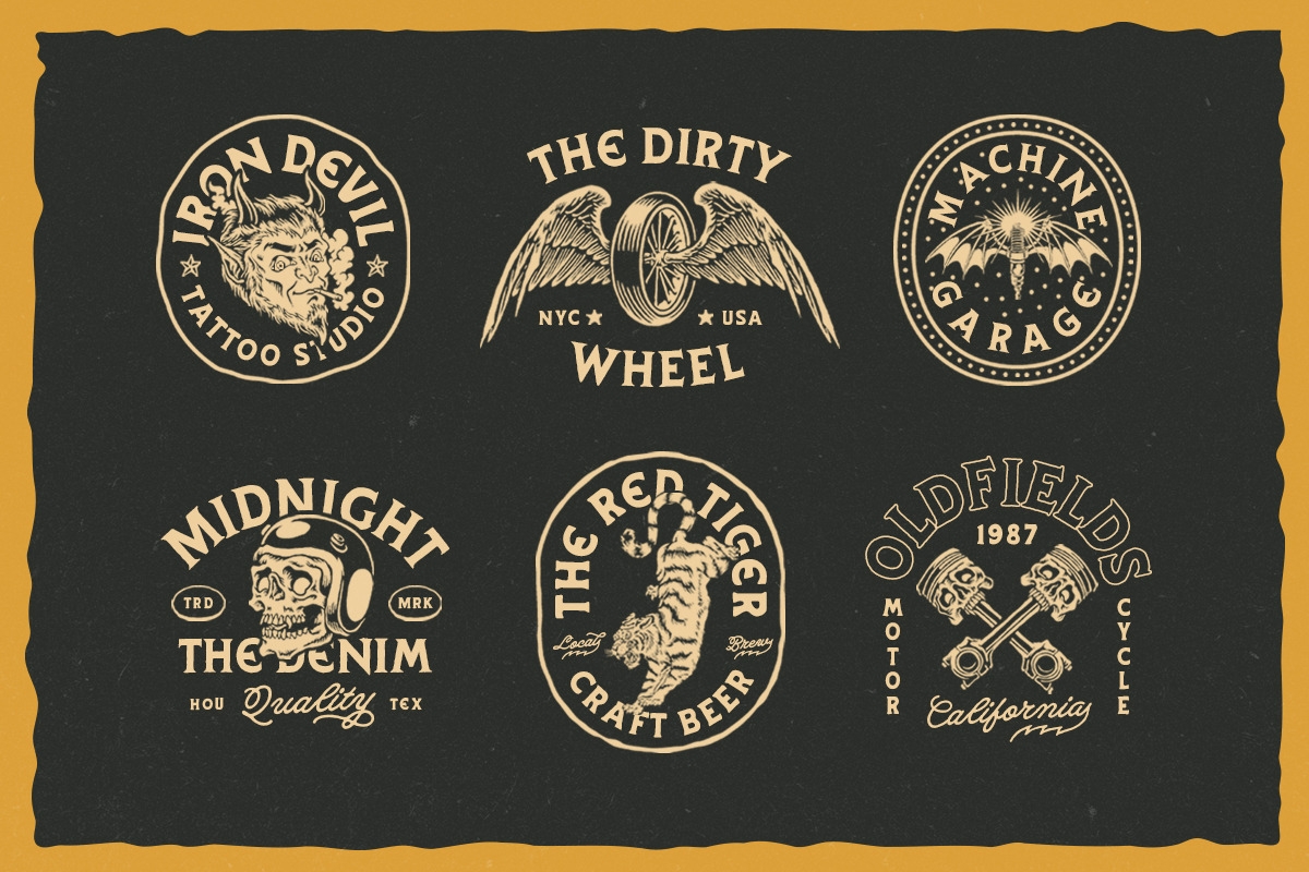 Kustom Machina - Font Duo & Bonus!, a Serif Font by IronbirdCreative (Photo 8 of 10)