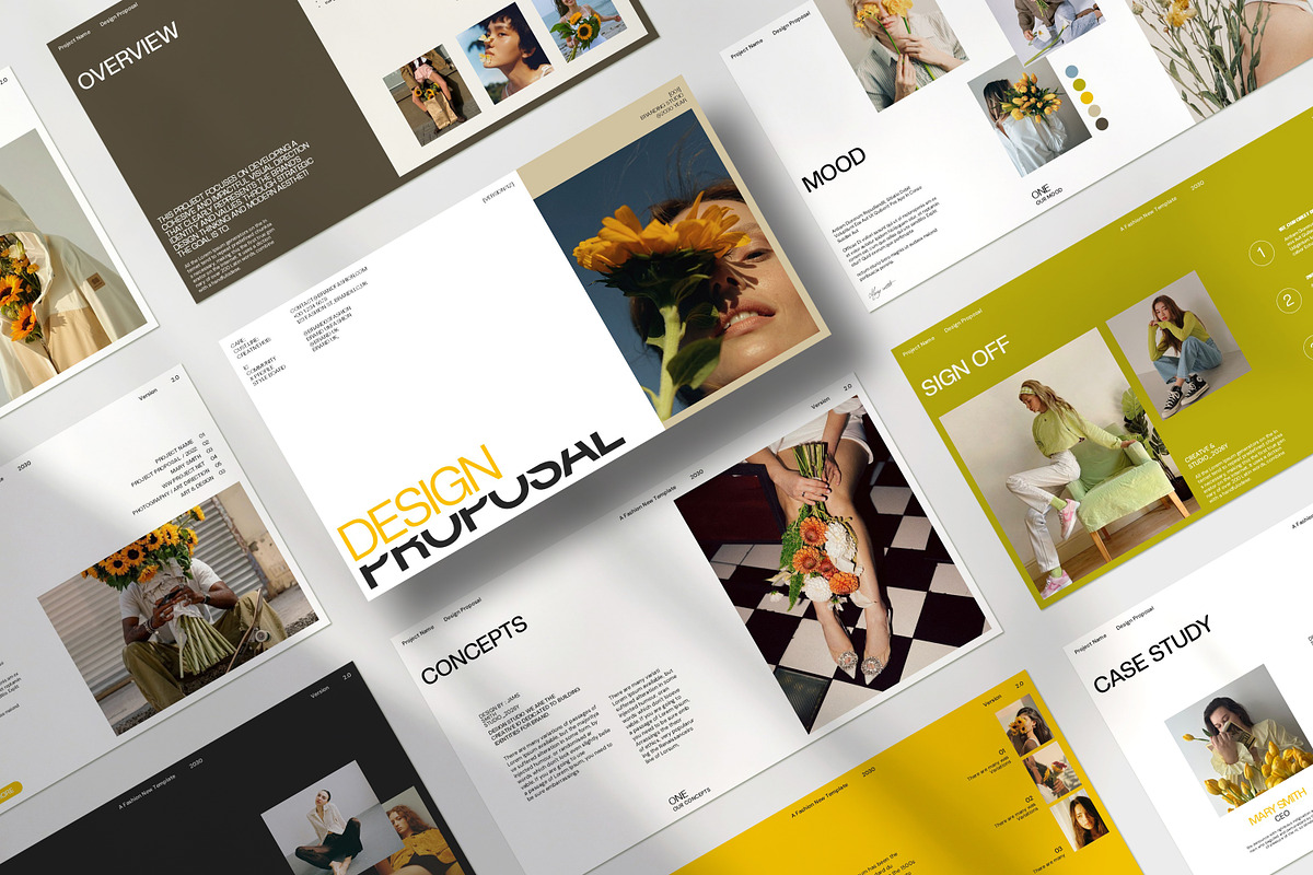 Brand Proposal Presentation Template, a Presentation Template by CreativexGenius (Photo 2 of 9)