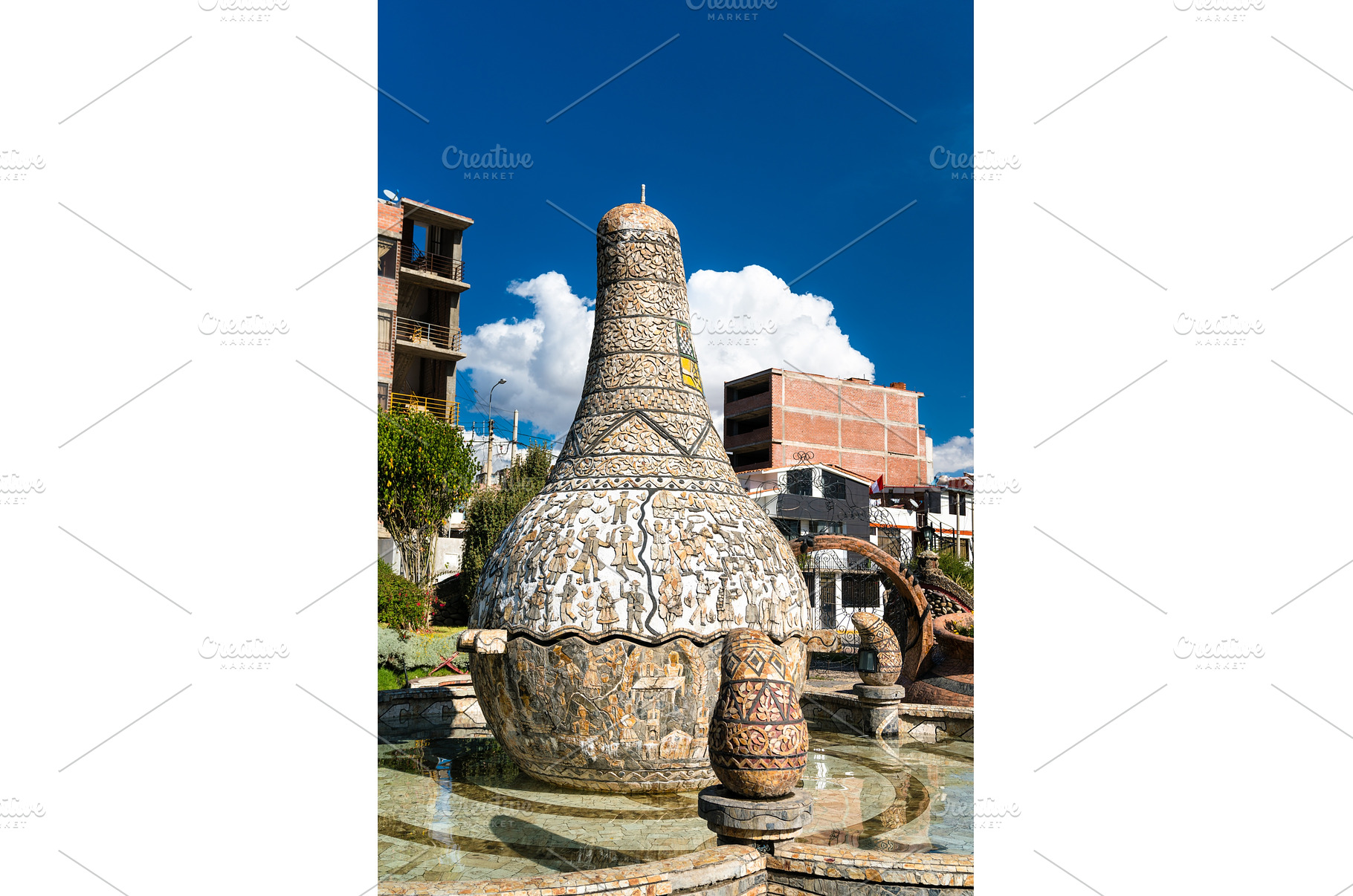 Bottle gourd monument at the, an Architecture Photo by Leonid Andronov