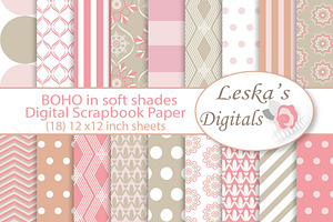Boho Pattern Design - Digital Paper