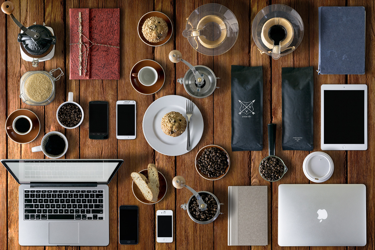 Coffee Mockups Scene Creator +, a Books & Magazine Mockup by ZedProMedia (Photo 4 of 5)