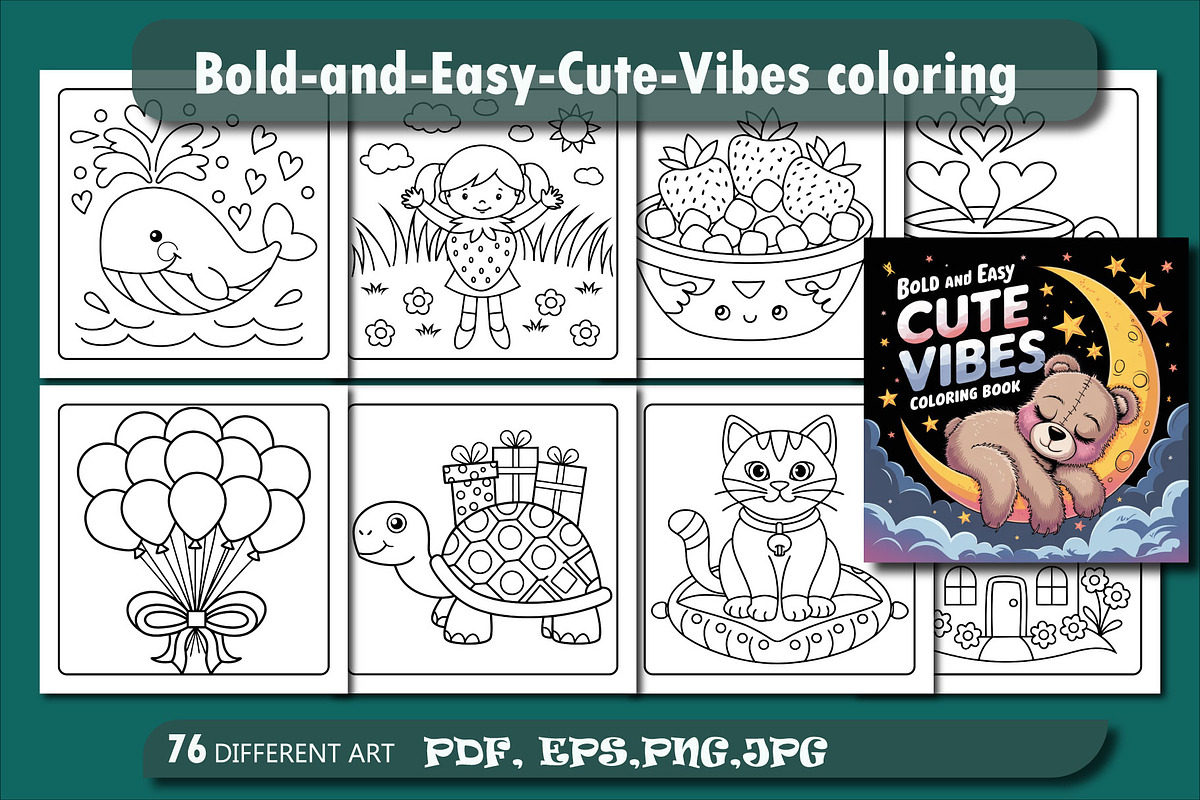 Bold-and-Easy kids coloring page, an Education Illustration by Design House (Photo 1 of 3)
