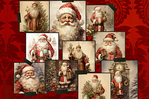 Vintage Santa Christmas Cards