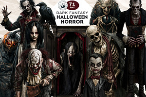 71 Halloween Horror Cliparts