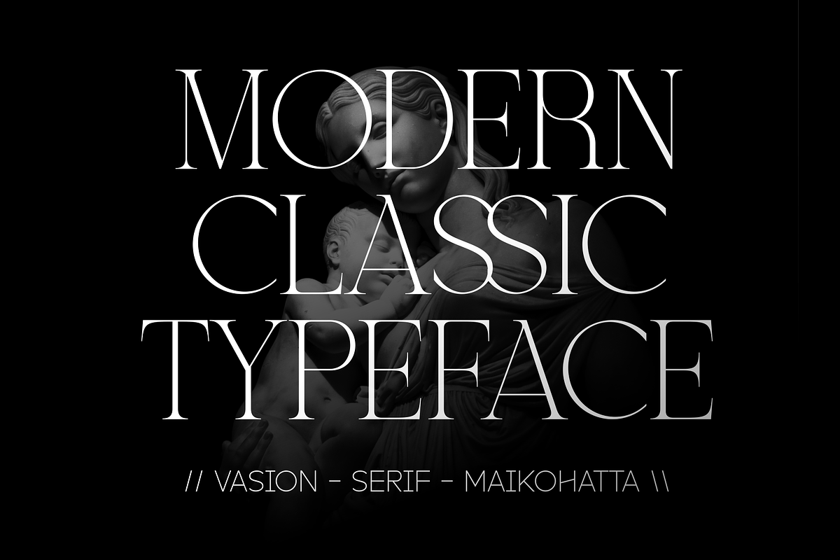 Vasion - Modern Serif Font, a Serif Font by MaikoHatta (Photo 3 of 7)