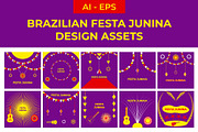 Festa Junina Design, a Decorative Illustration by Lakhan1998 (Thumbnail 1 of 4)