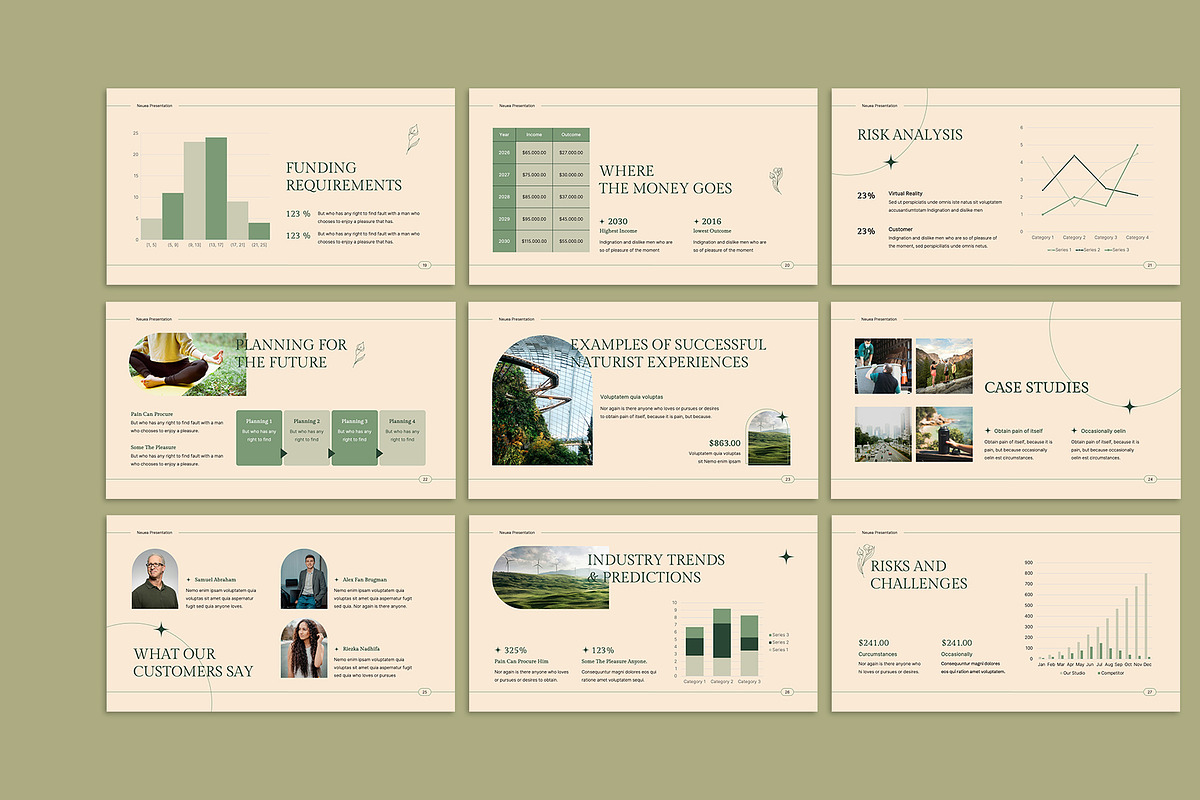Natural Pitch Deck Google Slide, a Presentation Template by Neermana (Photo 4 of 5)