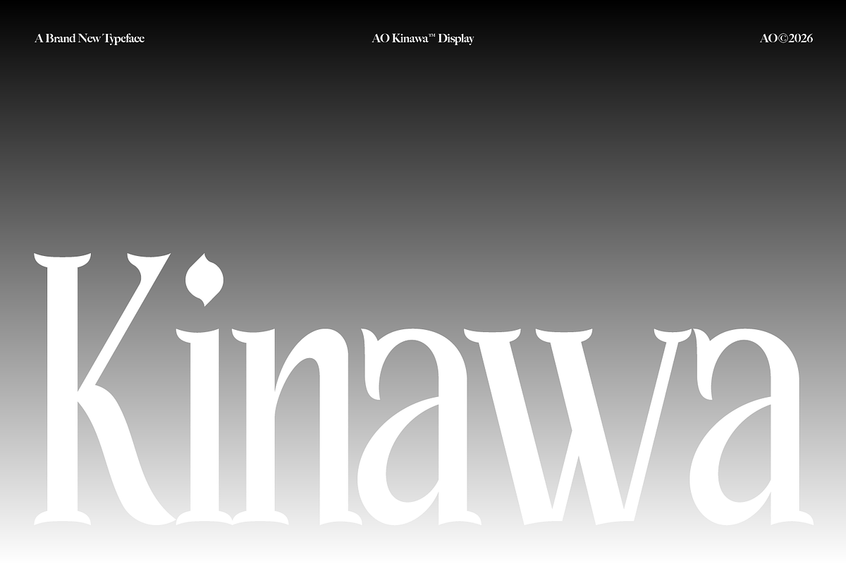 AO Kinawa - Elegant Display Serif, a Serif Font by OwunStudio (Photo 1 of 18)