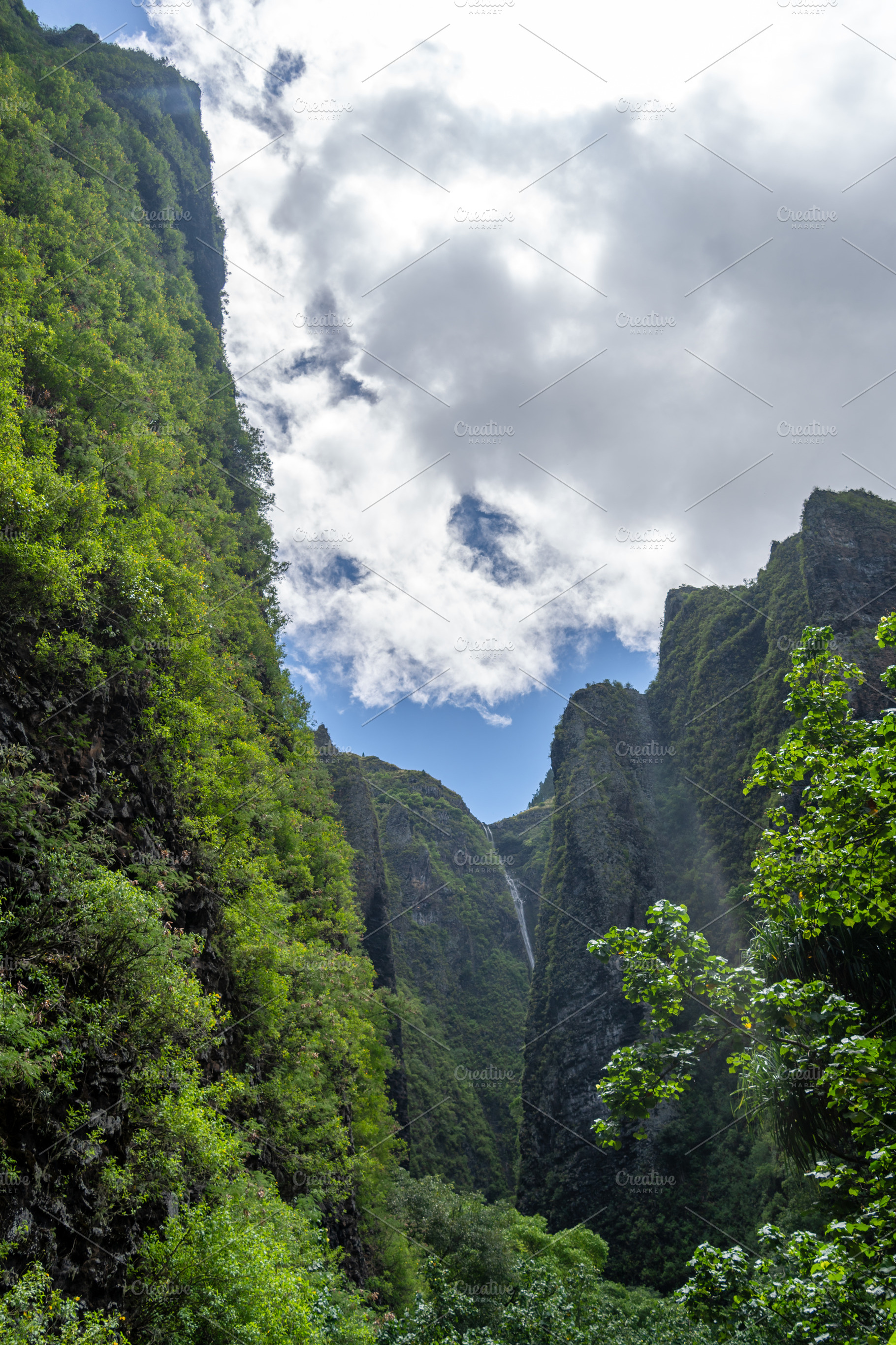 Vaipo waterfall in Hakaui valley, Nuku Hiva, French Polynesia’, a Nature Photo by GoodGoods
