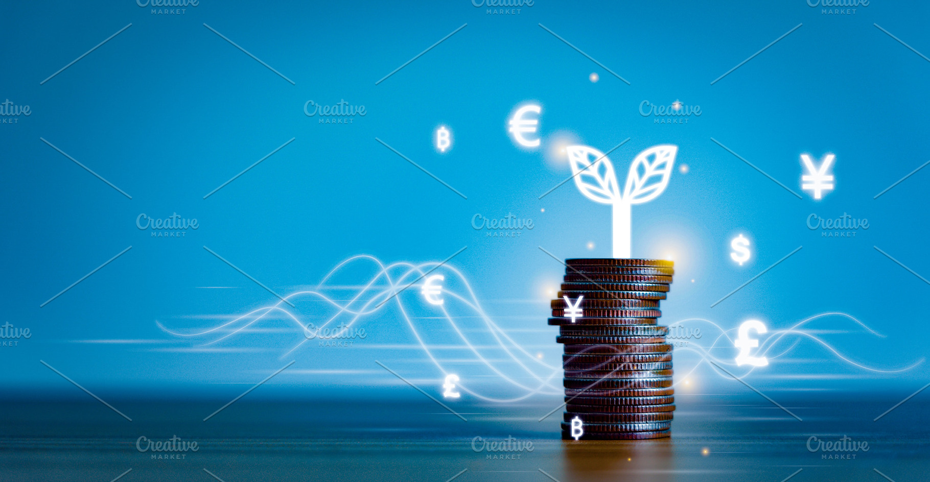 coin Business with financial, a Business Photo by OSABEE TOP VIEW