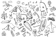 Camping doodles collection, a Food Illustration by airdynamic (Thumbnail 1 of 4)