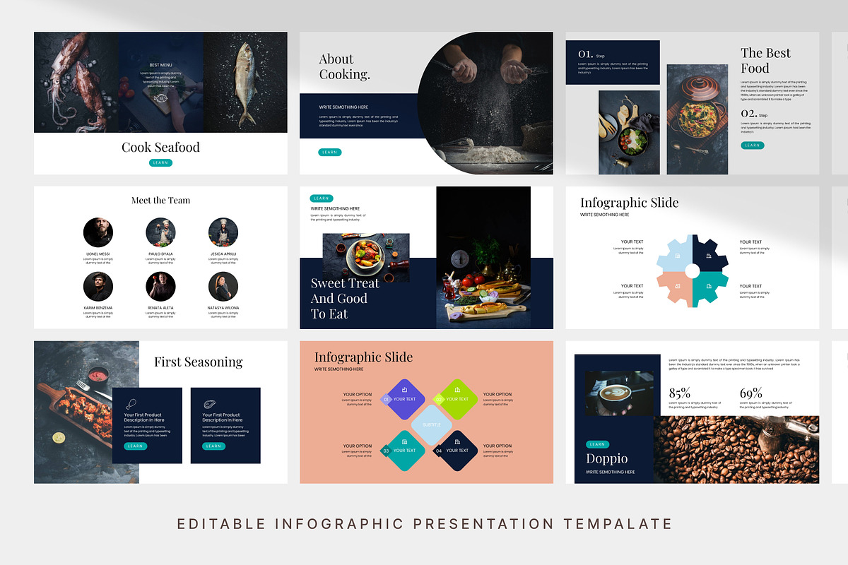 Smart Cooking - Infographic Presentation Template