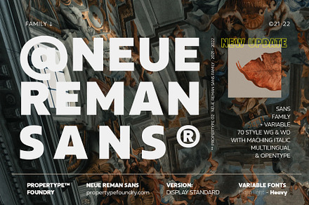 Neue Reman Sans Family, a Sans Serif Font by Propertype
