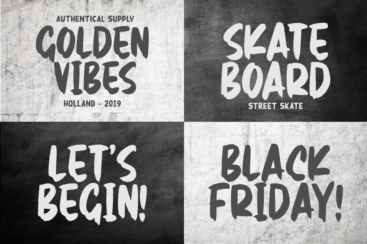 Real Brush - Handbrush Font preview 2