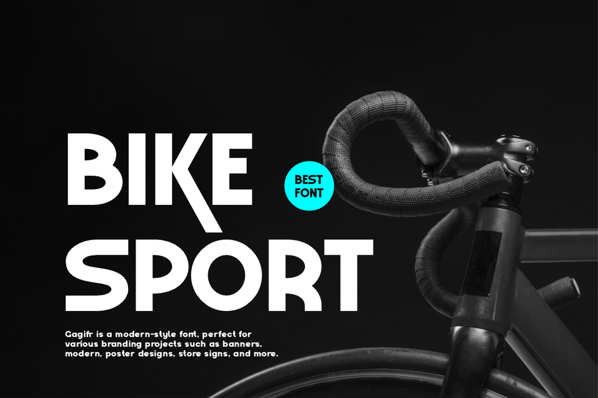 Gagifr - Bold Display Sans Font, a Sans Serif Font by Iqsiart Studio (Photo 7 of 15)