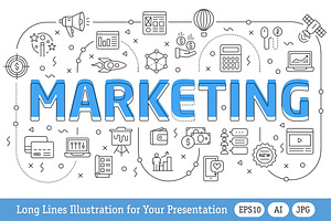 Lines Illustration Marketing