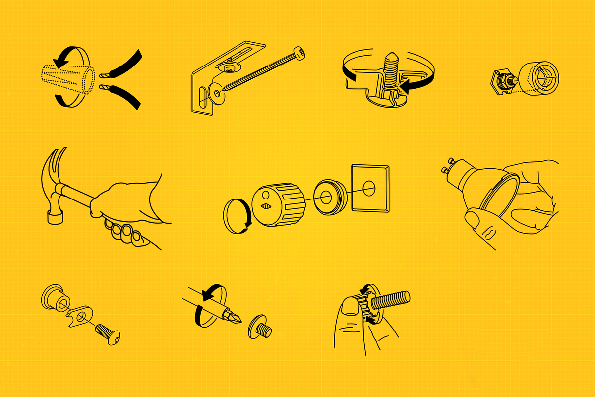 200 Parts + Assembly Vector Graphics, an Object Graphic by Fivehead Studio (Photo 4 of 8)