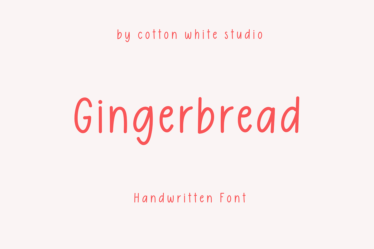 Gingerbread, a Handwritten Font by Sofia Skoog (Photo 1 of 10)