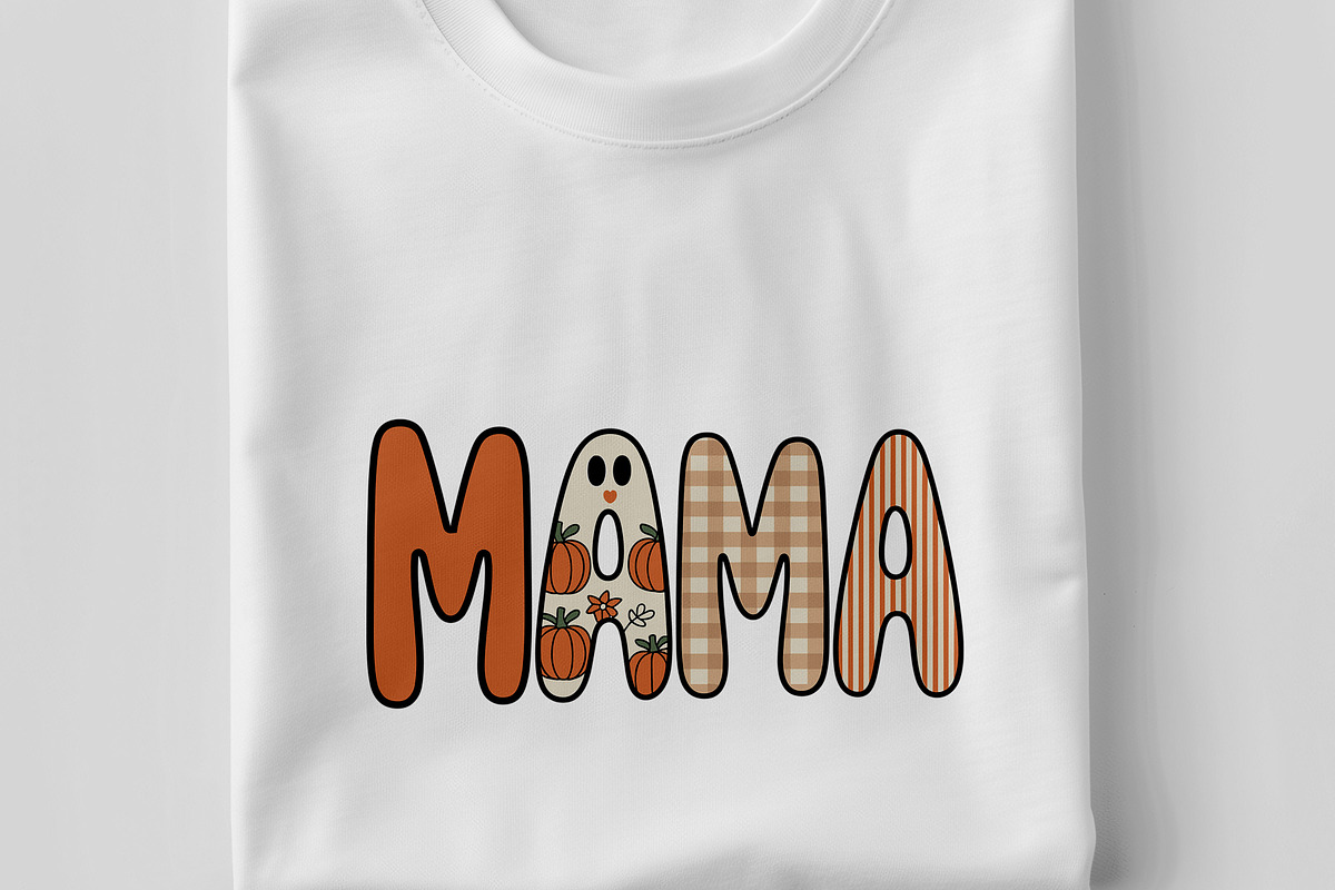 Preppy Halloween Mama Png Floral Gho, a Seasonal Illustration by Unique Design Team (Photo 6 of 7)