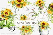 Summer sunflowers collection, an Illustration by ReachDreams (Thumbnail 1 of 7)
