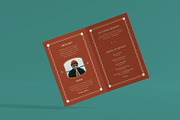 Minimal Framed Funeral Program, a Brochure Template by Neermana (Thumbnail 2 of 3)