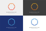 Hexagon Monogram Logo Template, a Branding & Logo Template by WORAKAMON Design Studio (Thumbnail 1 of 5)