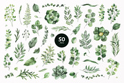 Watercolor Greenery, a Decorative Illustration by Kate_Rina (Thumbnail 2 of 4)