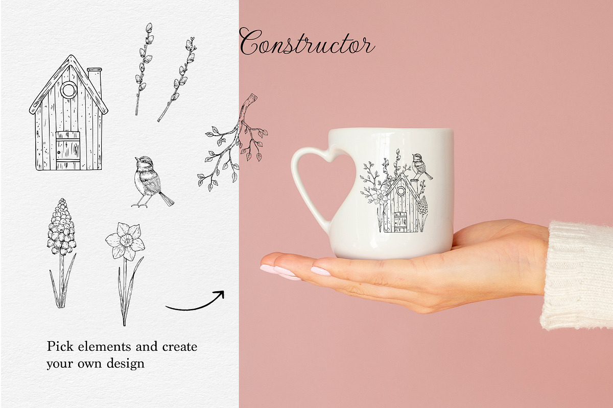 Garden story - Spring line art, an Illustration by Navenzeles (Photo 10 of 14)