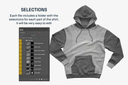 IND4000 Hooded Pullover Mockups, a Shirt Mockup by GraphicHero (Thumbnail 6 of 9)