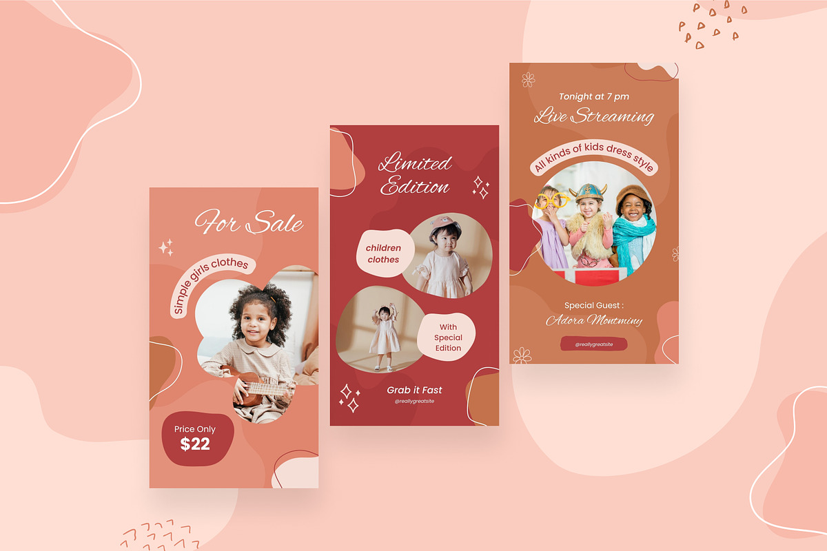 Abstract Sale 3in1 Canva Template, a Social Media Template by Brandearth RRGraph (Photo 5 of 11)