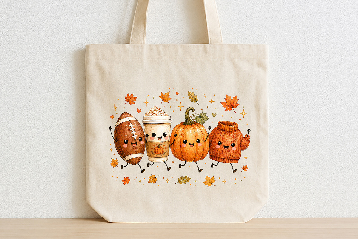 Cute Fall Friends Doodle PNG, an Object Illustration by CraftArtStudio (Photo 2 of 4)