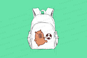 Cute Capybara Sporty Style, a Sport Illustration by Palau (Thumbnail 6 of 12)