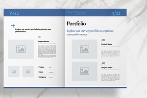 Blue Business Proposal Layout