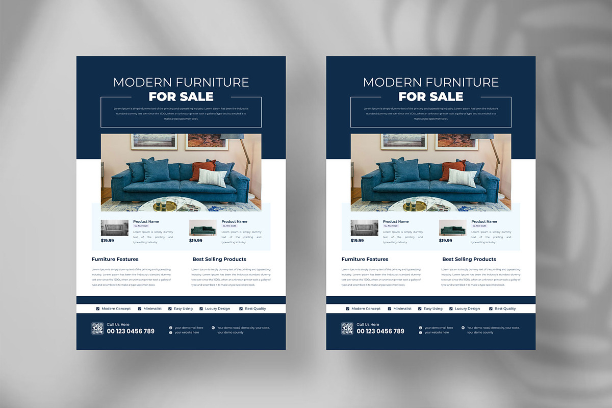 Furniture sale flyer layout design, a Flyer Template by Tanmoy Topu (Photo 3 of 6)