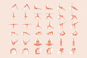 Yoga Poses Illustrations Collection, a Healthcare Illustration by Katerina Osa (Thumbnail 9 of 12)