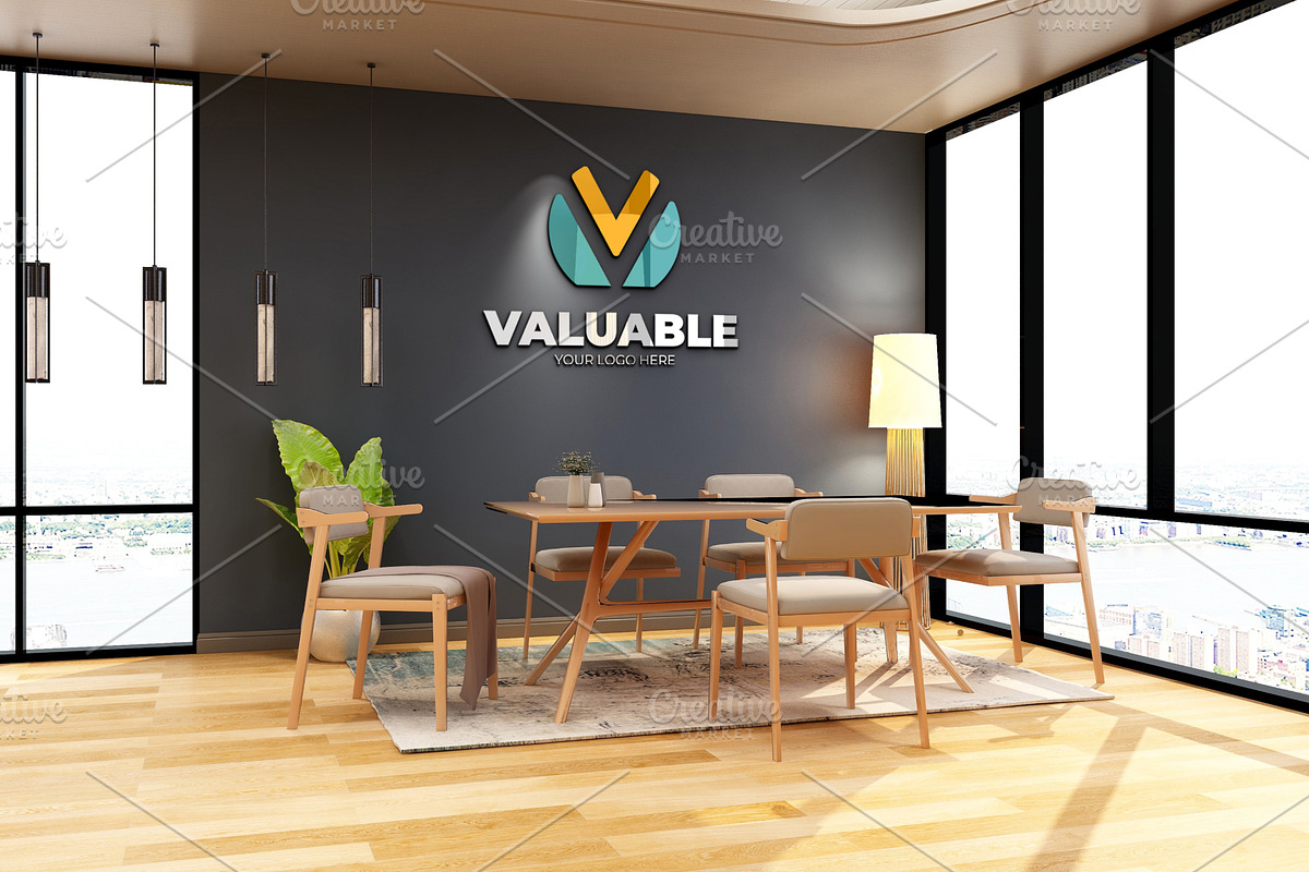 PSD Minimalist Office Logo Mockup, a Product Mockup by Ayy (Photo 13 of 23)