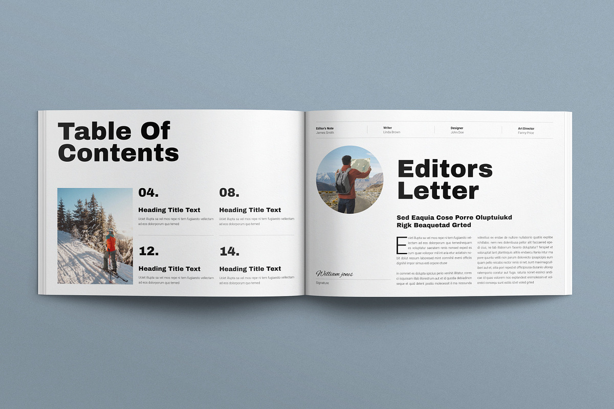 Winter Travel & Vacation Magazine, a Magazine Template by E-Type (Photo 2 of 7)