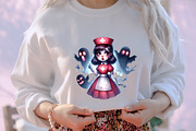 Halloween Nurse PNG Sublimation, an Illustration by designcity5 (Thumbnail 5 of 5)