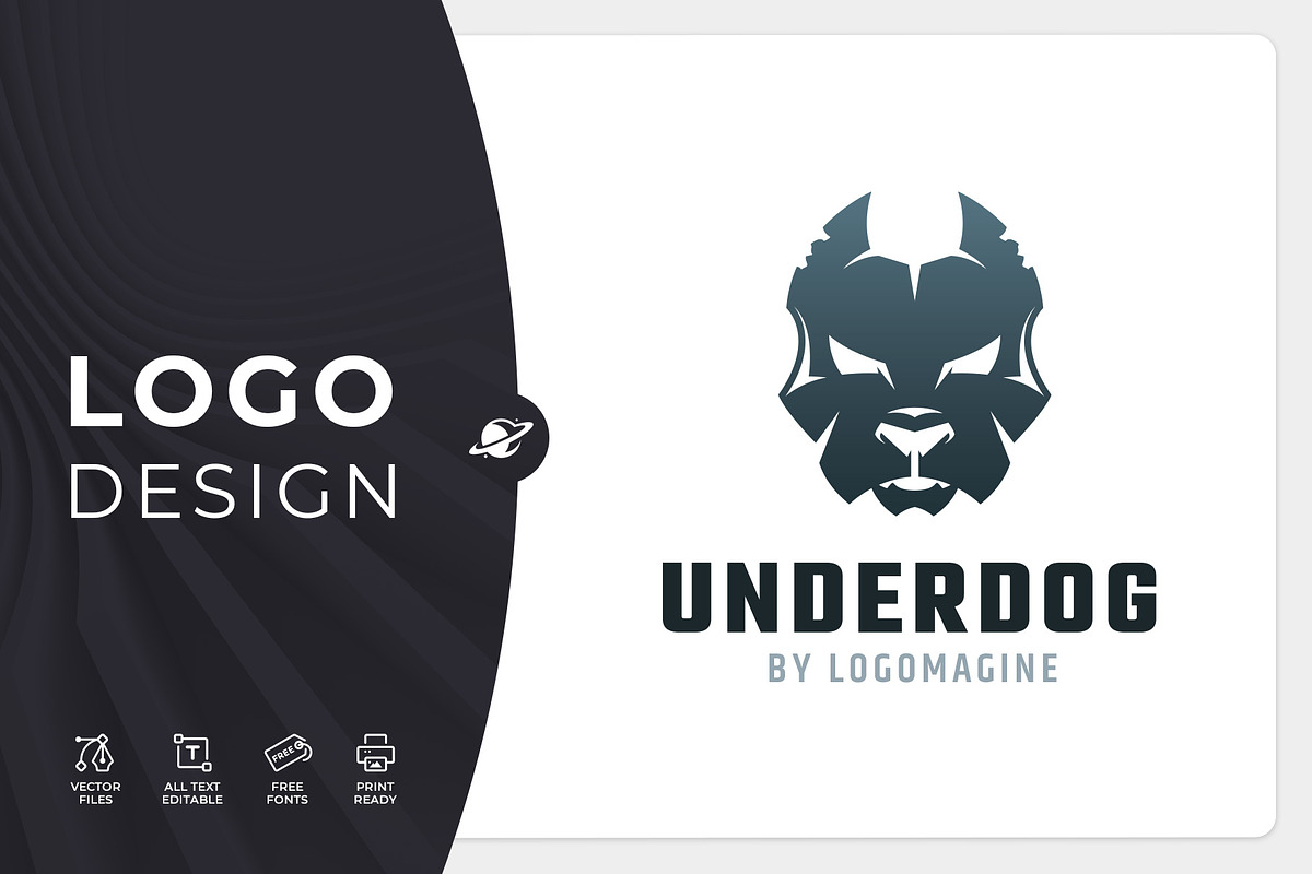 Underdog Logo Template, a Branding & Logo Template by LOGOMAGINE (Photo 1 of 16)