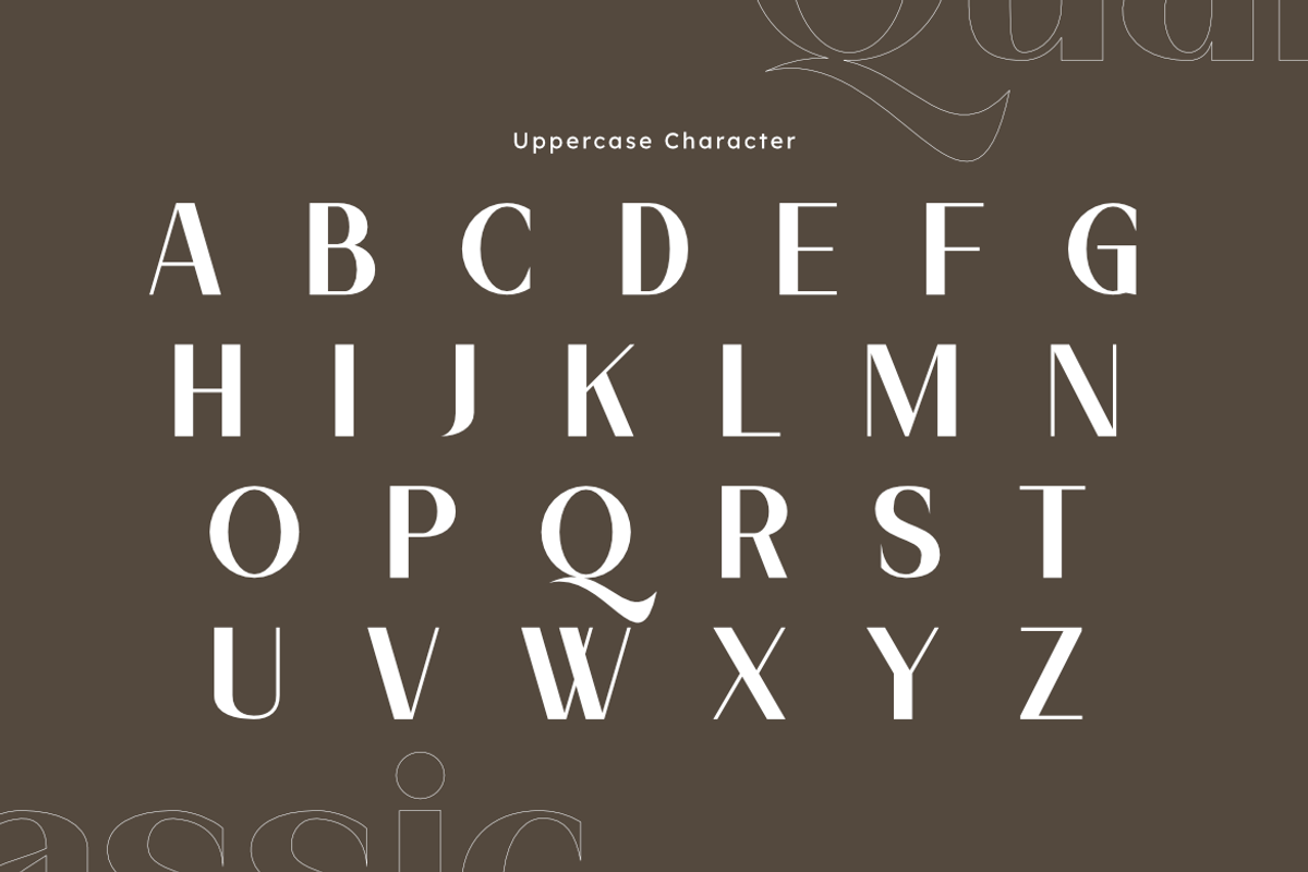 Classic Quality | Classy Sans Serif, a Sans Serif Font by Masyafi Studio (Photo 2 of 8)