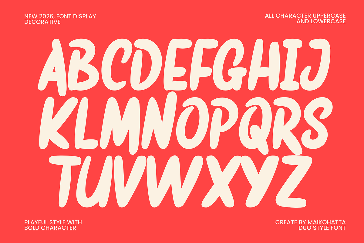 Dispay Micko–Playful Bubble Display, a Handwritten Font by MaikoHatta (Photo 7 of 10)