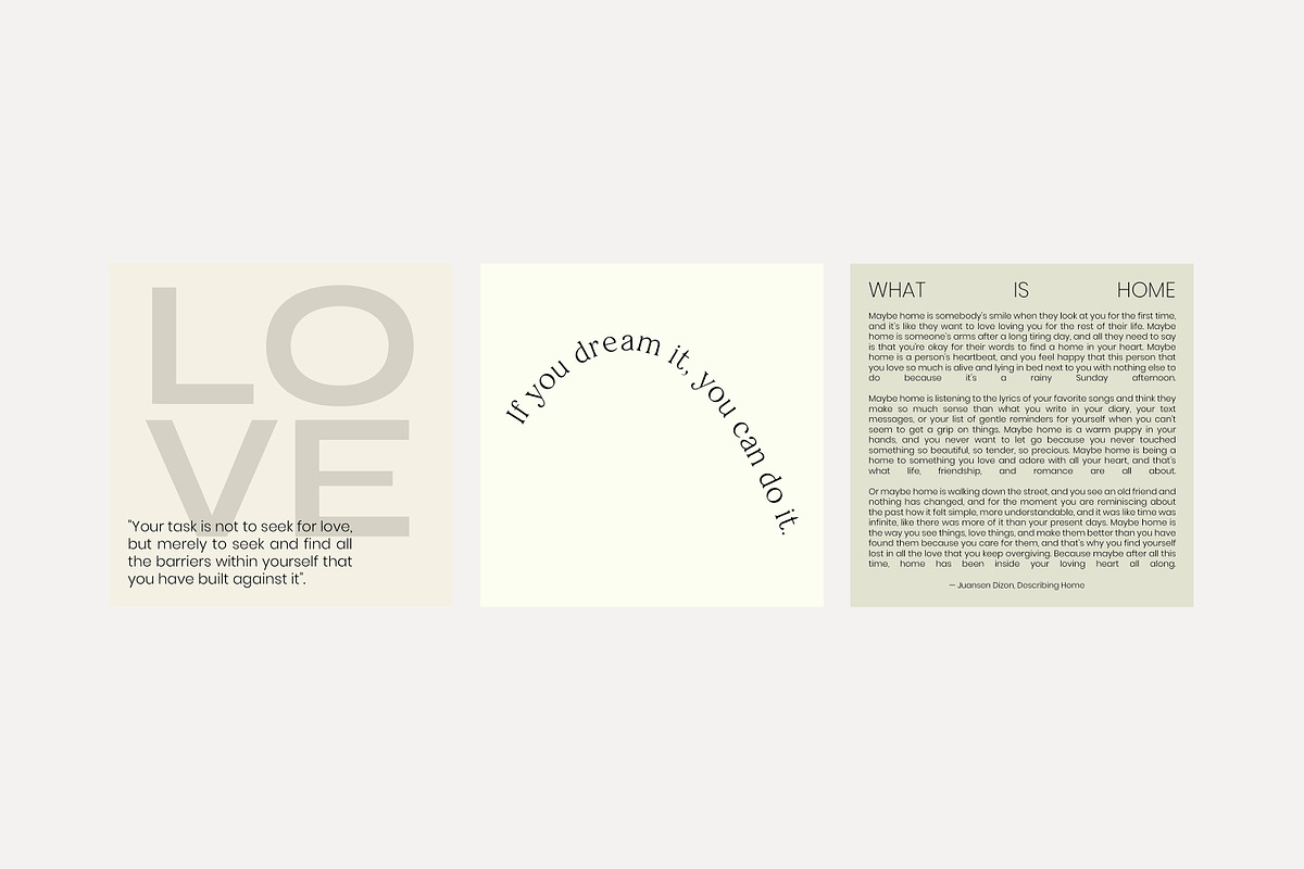 Instagram Quotes Posts Stories PS, a Social Media Template by Love Radiation Studio (Photo 6 of 19)
